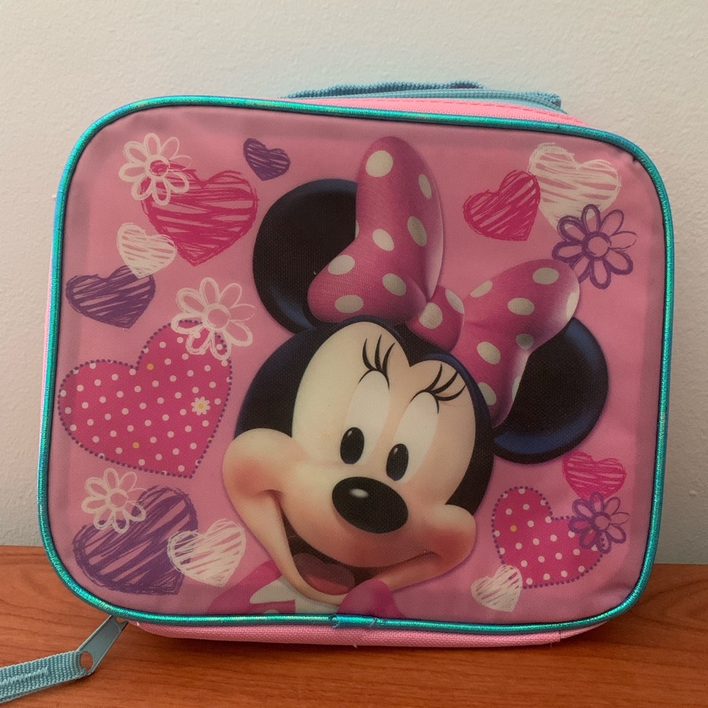Disney Minnie Mouse Soft Zipper Lunch Box Bag